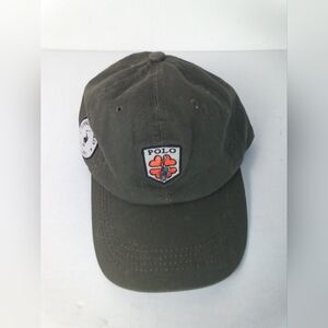 Polo London Dark Green Hat Clover Silver Pony Charm